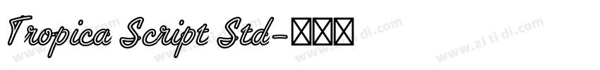 Tropica Script Std字体转换